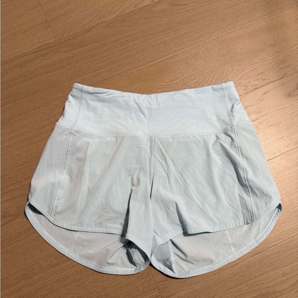 Lululemon Athletica Speed Up Sky Blue Athletic Shorts 4”